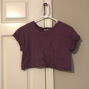 Purple crop top
